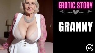 &lbrack;GRANNY Story&rsqb; First Sex with the Hot GILF Part 1