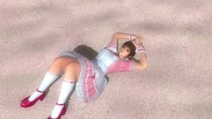 Dead or Alive 5 Kasumi Hot Maid in Miniskirt Upskirt Panty & Butt Flashing!