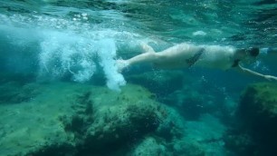 Swimming Nice Girl Crete, Nice Tits, Spycam