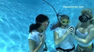 Scuba Babes in Wet Tshirts