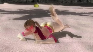 Dead or Alive 5 Tina Hot Blonde MILF Working her Big Ass out on the Beach !