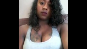 Sexy Black Girl Showing while doing Selfies.mp4