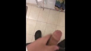 Big Cock Teen Masterbaiting in the Bathroom