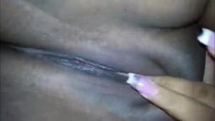 Playing with my Pussy while Wearing Nails