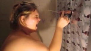 Glory Hole Fun Getting Piss In Face & Sucking With Facial