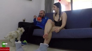 Masturbates while his partner is eating and they end up fucking IV016