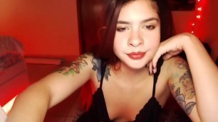 Sensual Teen Rubbbing Her Pussy Firmly Just For You - Live Action From Dominica